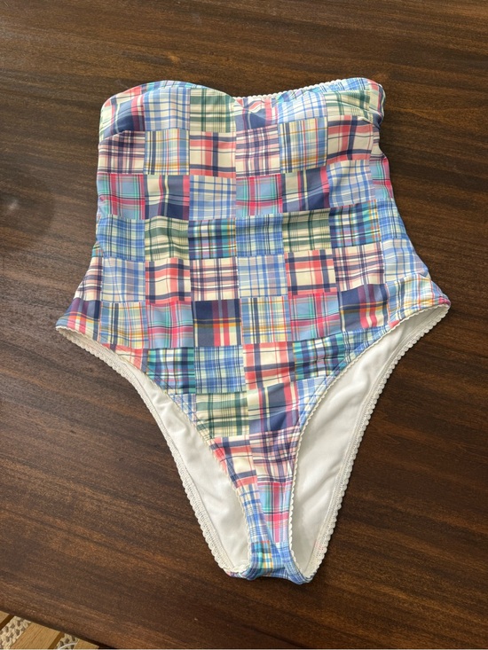 Abercrombie & Fitch Other - Abercrombie & Fitch Plaid Patchwork One-Piece Swimsuit